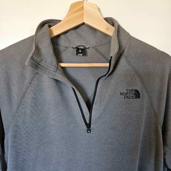The North Face Quarter-Zip Shirt | Women's Size Large | Flashdry | Gray - Picture 3 of 8